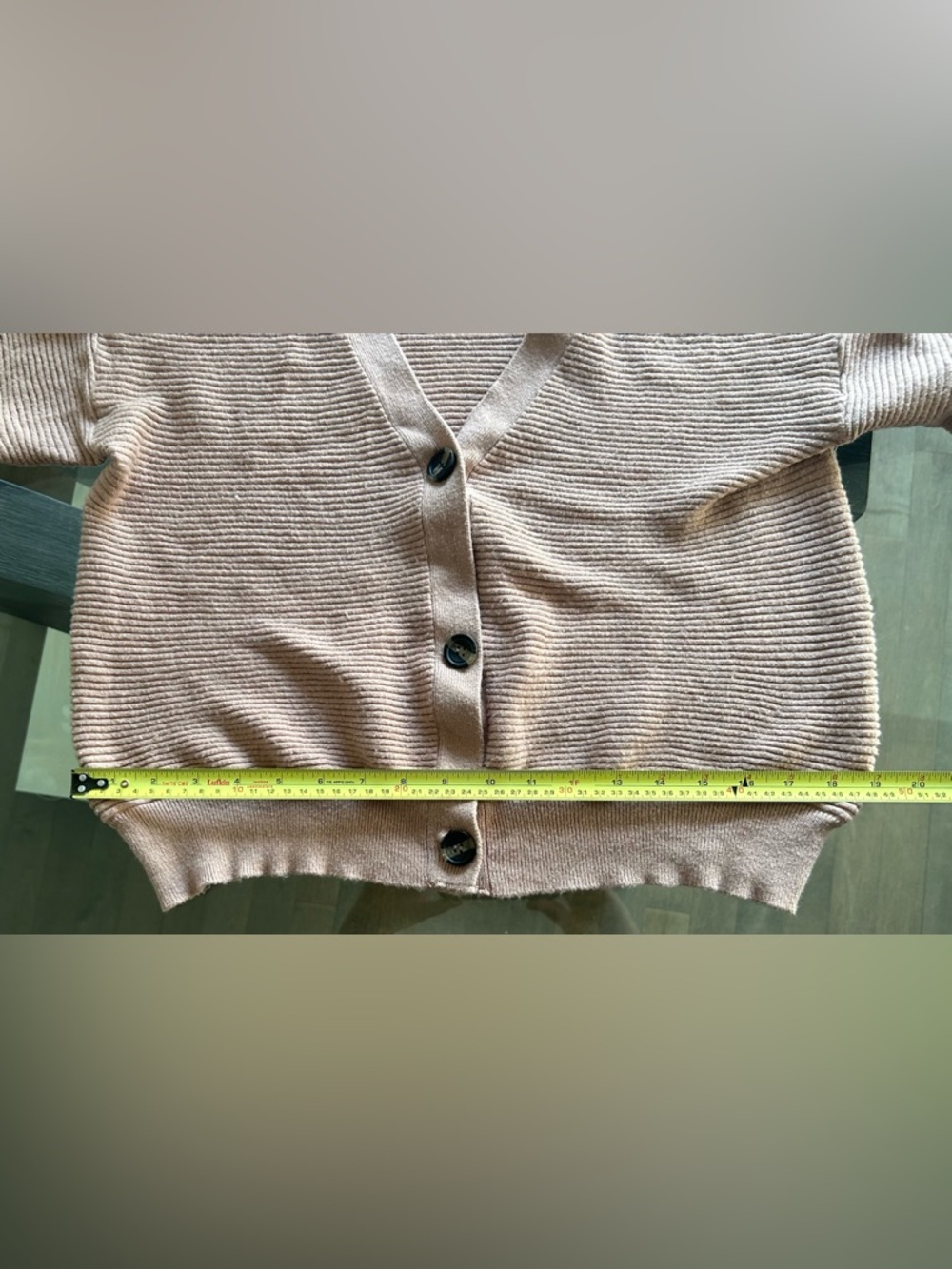 V-Neck Button Cardigan - Picture 4 of 5